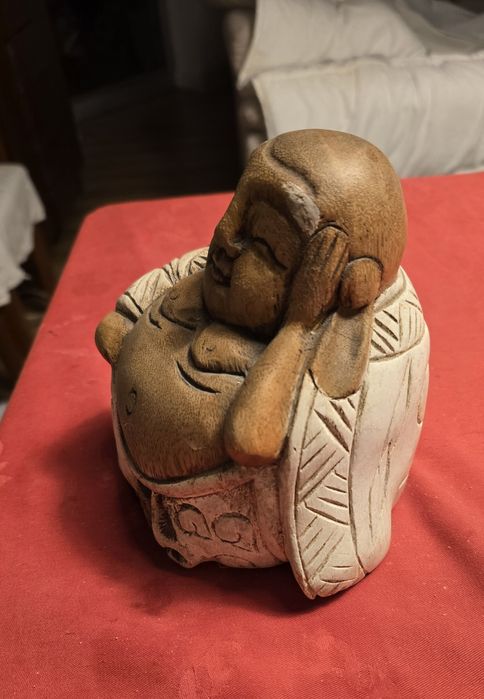 Estatueta "Buda" em madeira