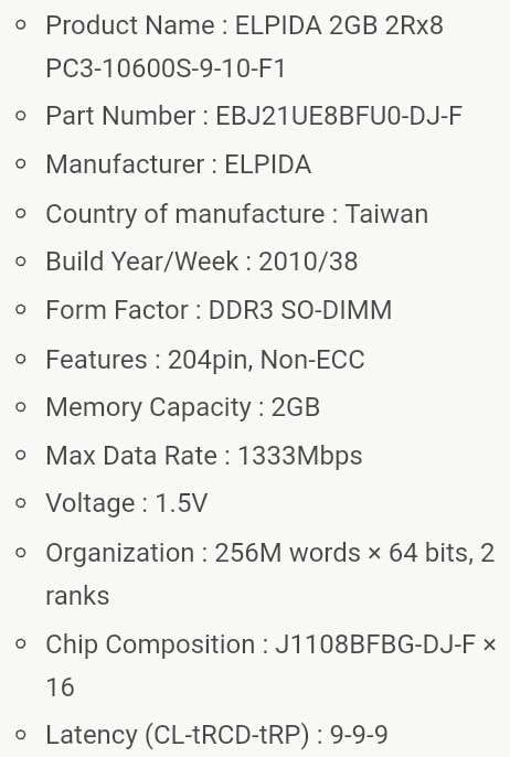 Memórias "Ram" DDR3 (2GB/1GB)64297897166083121
