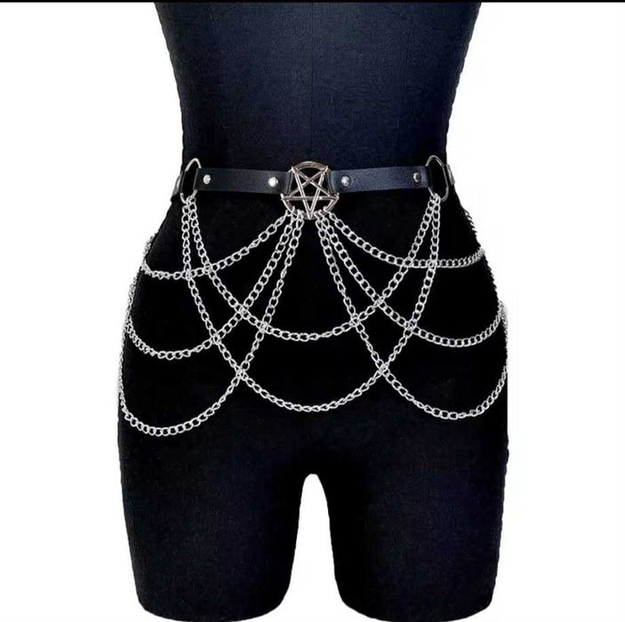 Harness,pasek z łańcuszkami