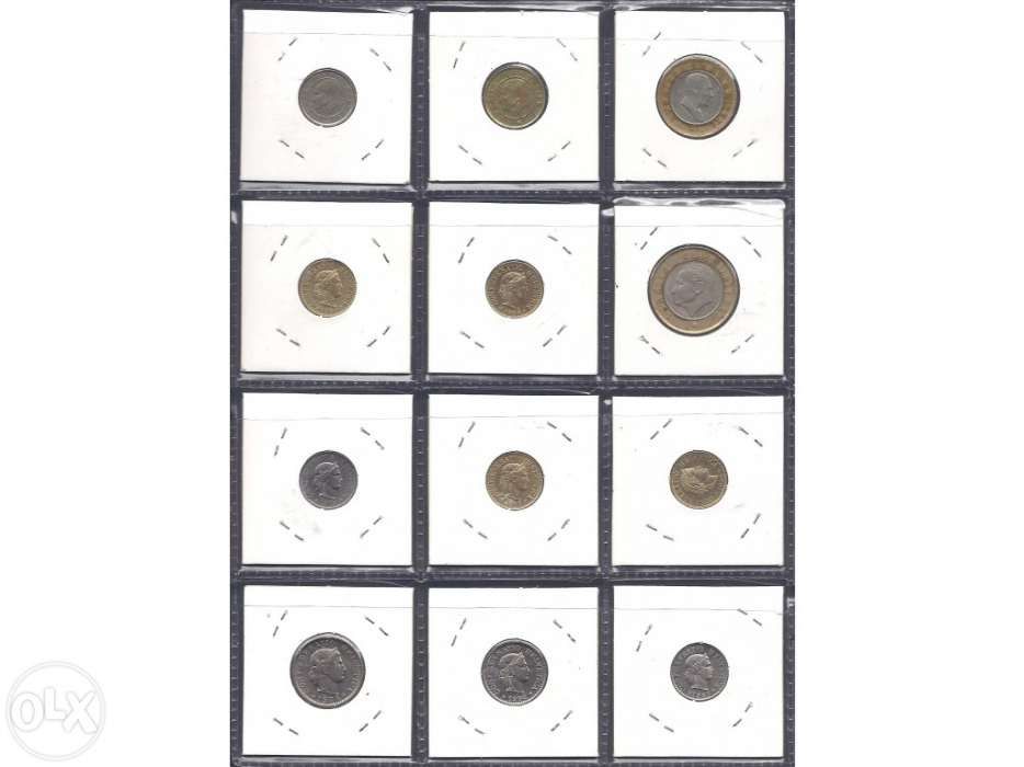 Moedas Espanha / França / Magyar / Bélgica / Tunísia / Turkia / Suíça
