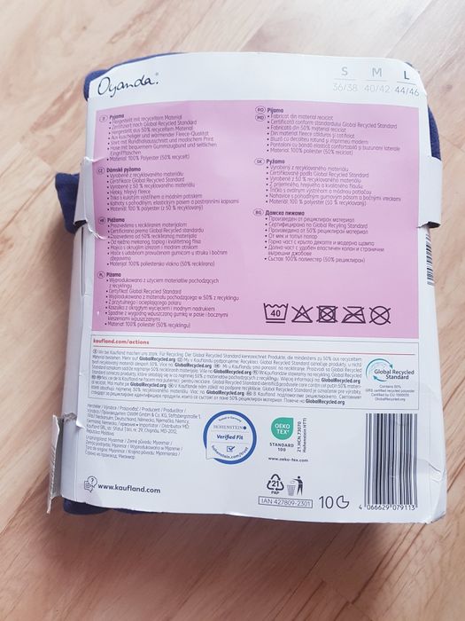 Nowa z polaru piżama damska marki Oyanda rozmiar L.