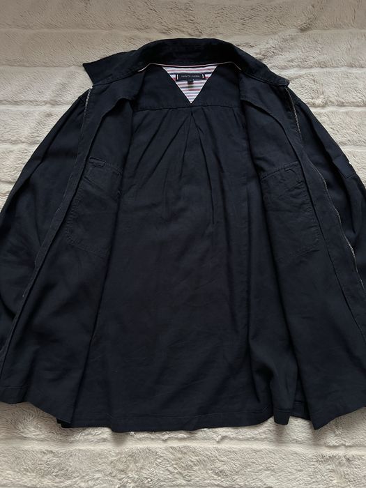 Tommy Hilfiger (L) Overshirt Linen лляна овершот сорочка чоловіча синя