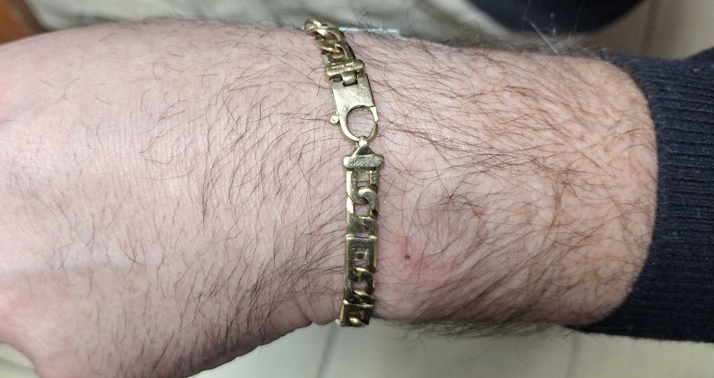 Złota bransoletka 22cm, 21,56g złoto 585 komis madej Dębica