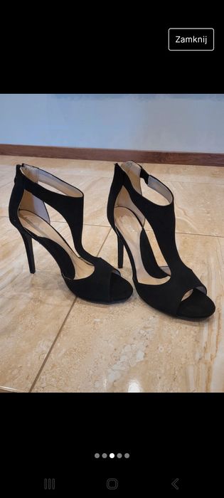 Seksowne sandały na szpilce