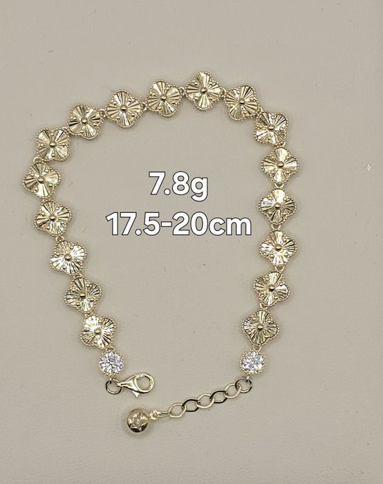 Nowa złota Bransoletka proba 585 Van Cleff