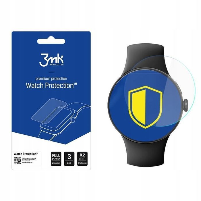 Folia do Google Pixel Watch 3XL 3mk Watch 3szt na smartwatch ochronna