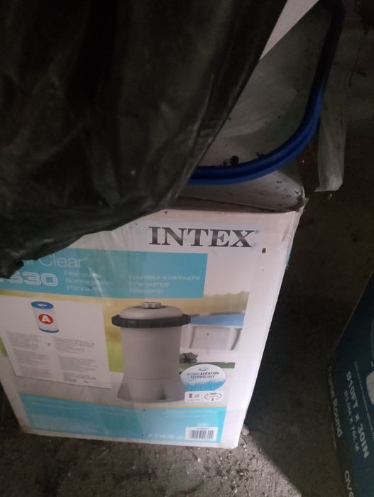 Basen stelażowy 3 m średnica wysokość 76 cm z pokrywą i pompą