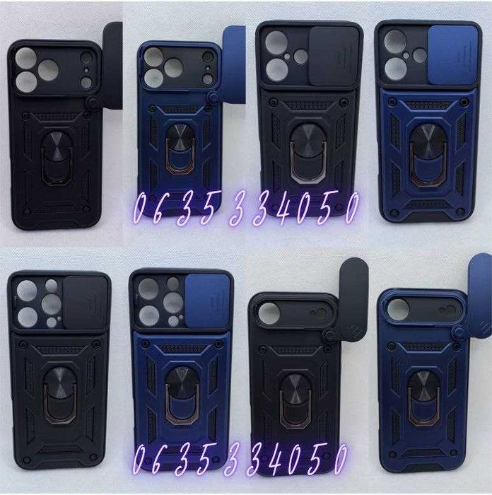 Противоударный чехол для iPhone 16 17 Air Pro Max кольцо магнит