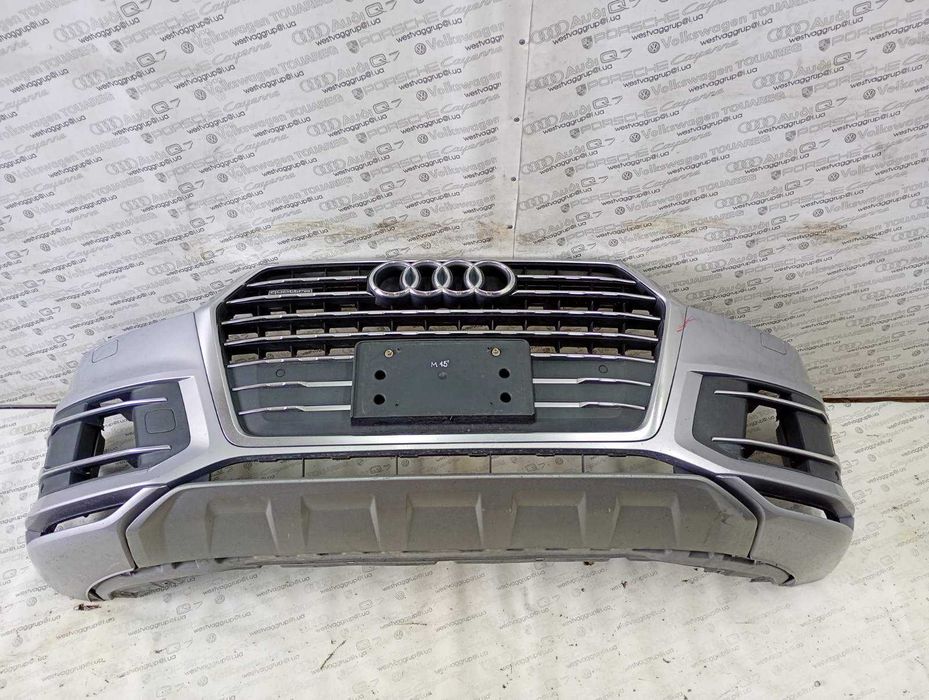 Бампер передній колір сірий  Оригінал Audi Q7 4M 2015 - 2021