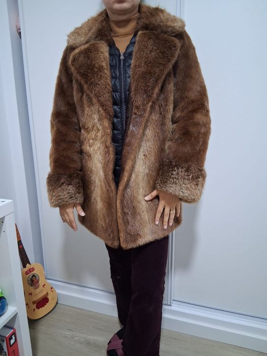 Casaco vison pele animal verdadeiro