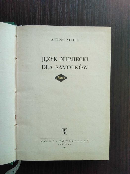 Język niemiecki dla samouków Antoni Nikiel