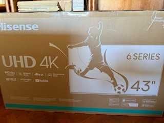 TV Hisense 436N 4K UHD LED - Nova com Ecrã danificado