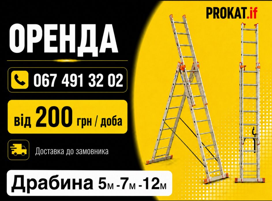 Оренда / прокат драбини , стремянки .