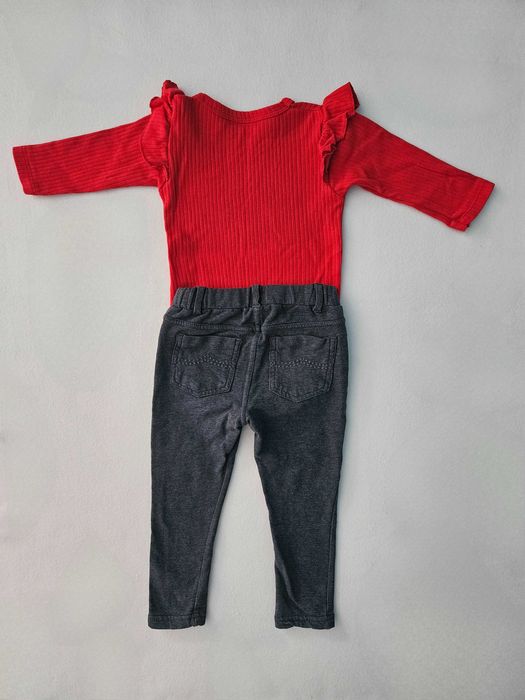 Zestaw body i spodnie 86