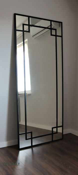 Lustro Loft ORO 190x80! Alu! W czarnej ramie! NOWE! - Wysyłka