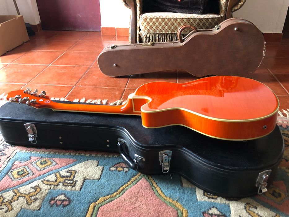 Epiphone Emperor Swingster Orange Sunrise (redução de 100 euros)