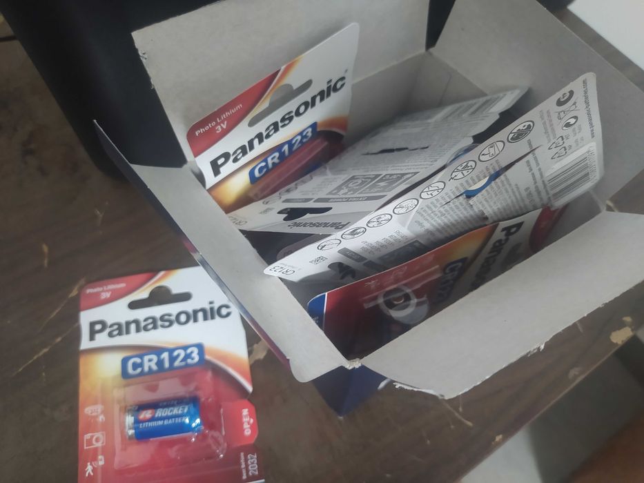 7szt CR123 bateria litowa 123 PANASONIC 3V DL123