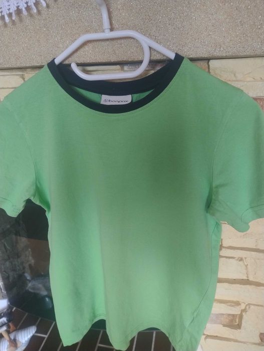 Koszulka zielona dla chłopca 140/146