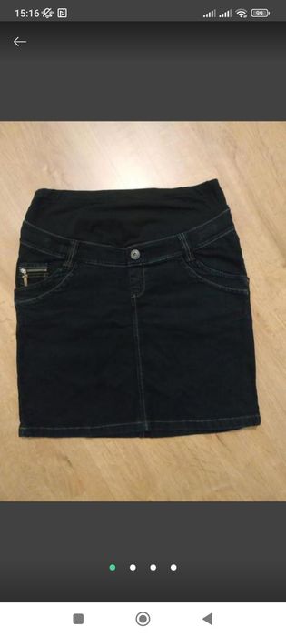 Джинсовая юбка для беременных