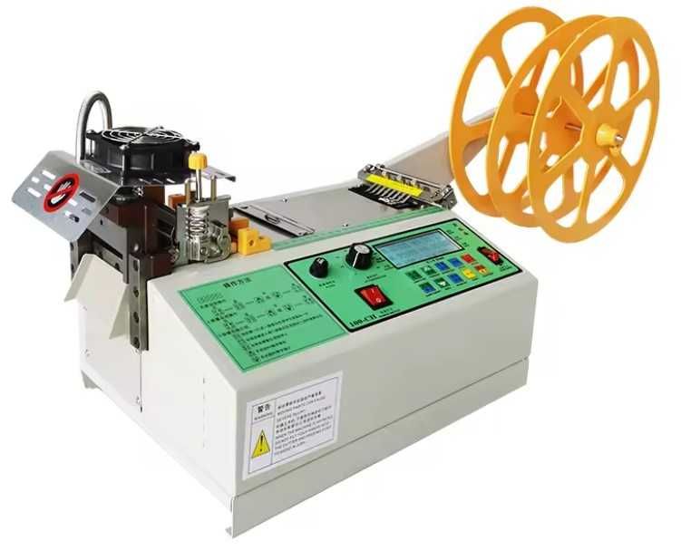 maquina corte automatico quente/frio de fita velcro couro fitas chapa metálica  cadarços plástico fitas de nylon tranças elásticos zíperes