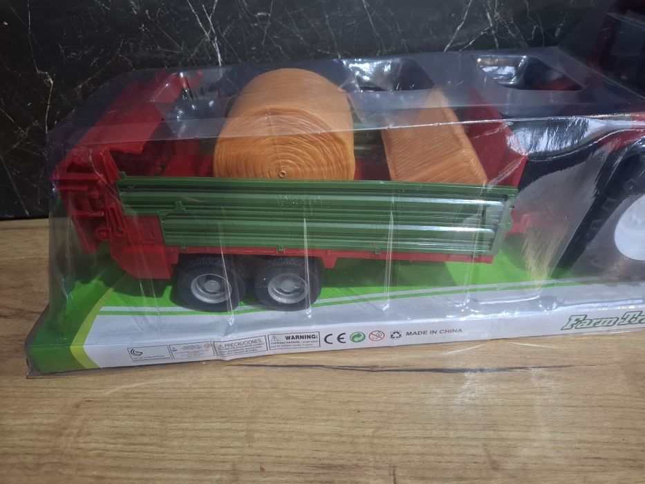 MEGA ZESTAW FARMERA NOWY Traktor + Przyczepa Konie i Wóz Paszowy