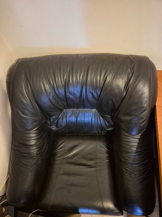Cadeirão \ Sofa indivídual em pele