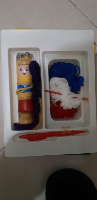 Conjunto de aprendizagem tricot vintage