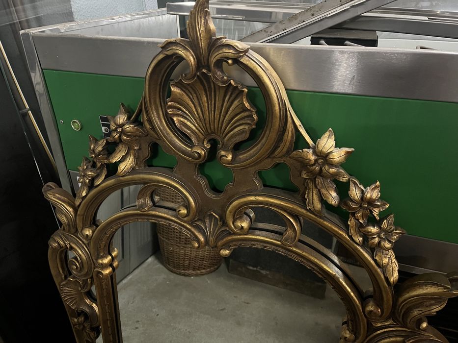 Espelho antigo talha dourada Luis XV impecável