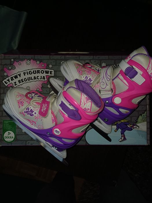 Łyżwy dziewczęce regulowane Play Gronund 30-33 rozmiar