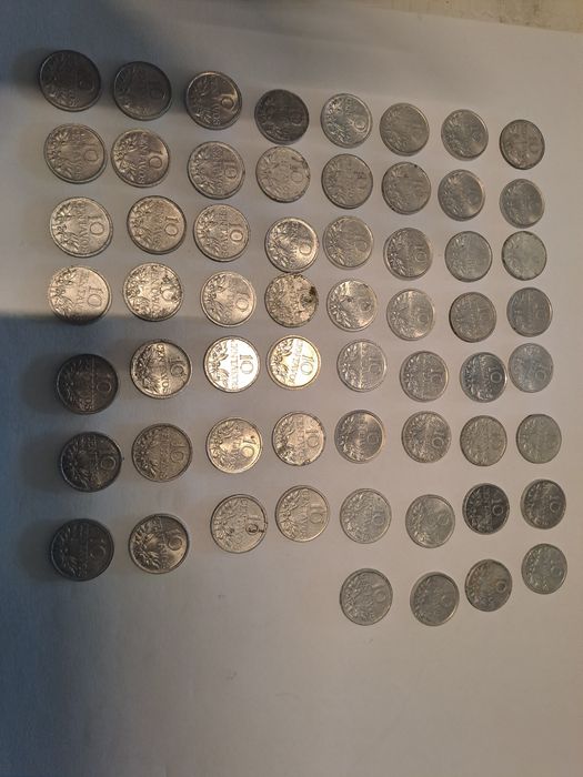 60 moedas de 10 centavos em alumínio .Várias datas.Melhor oferta