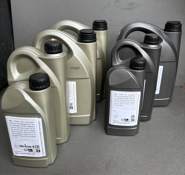 Масло 10w40/масло 5w30 Gm 5w30 5л - 1295грн/GM 10w40 5л - 929грн