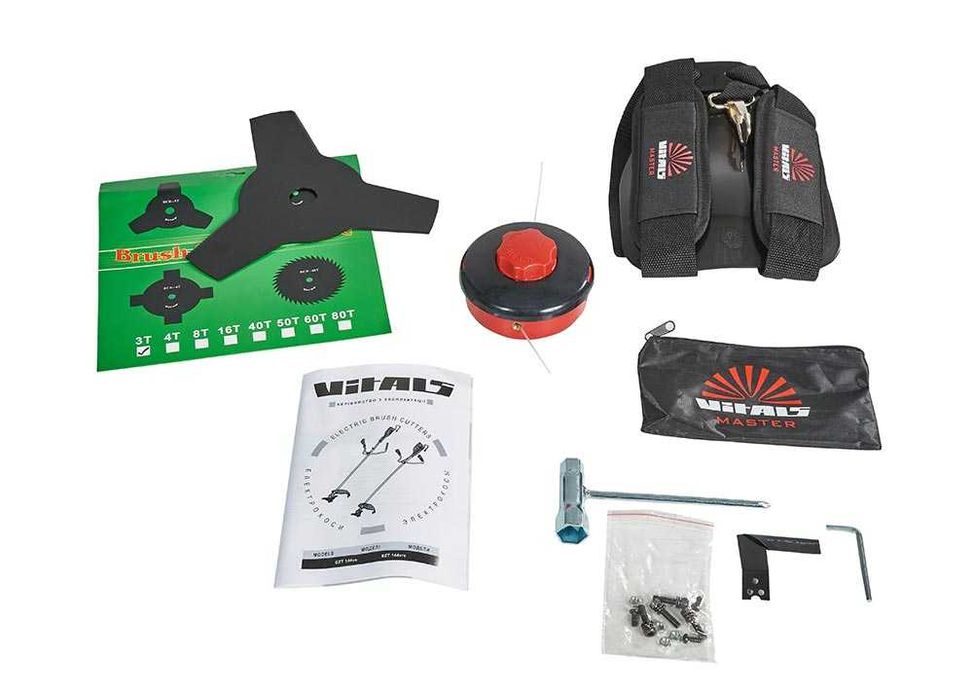 Электрокоса Vitals Master EZT 144vs/1,4кВт/пл.пуск/нож+леска/ранец/Га3