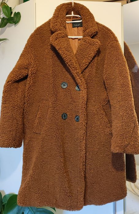 Futro płaszcz zimowy L