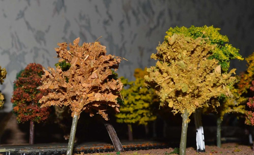 деревья для макета из натуральных компонентов