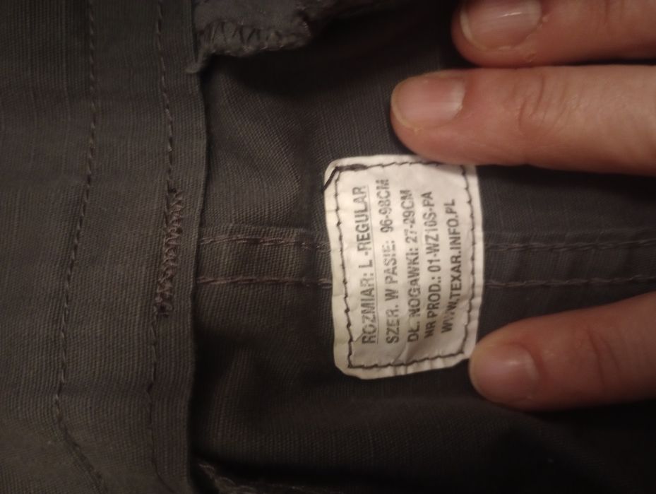 Szorty Texar, WZ-10, kolor Grey