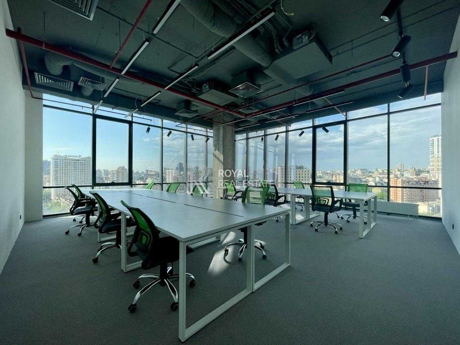 Оренда офісу 1830 м² у центрі Києва БЦ В+ Ремонт, меблі, генератор, серверна, бомбосховище, паркінг