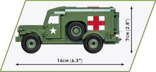 Klocki Cobi 2257 Samochód Ciężarowy Ambulance Wc54 Auto Pojazd Karetka