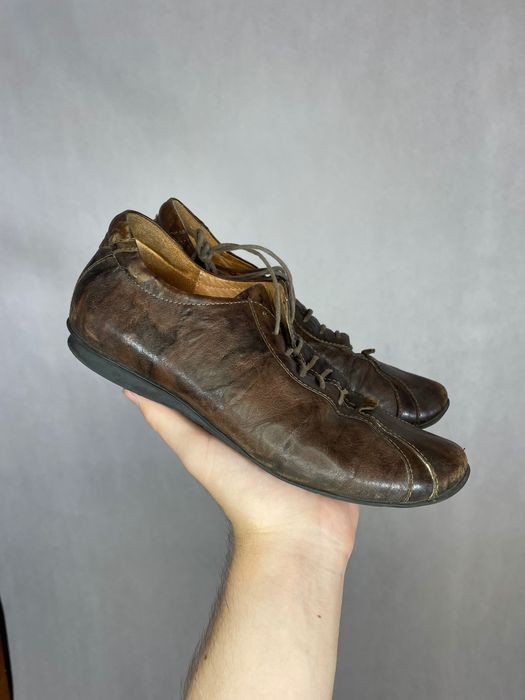 Buty skórzane brązowe