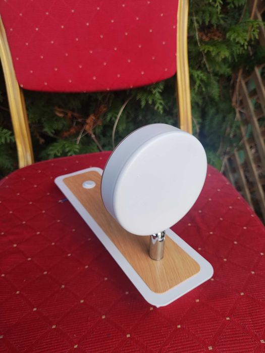 Lampa Ścienna Kinkiet na Ścianę Lampka Biała z włącznikiem nad Obraz