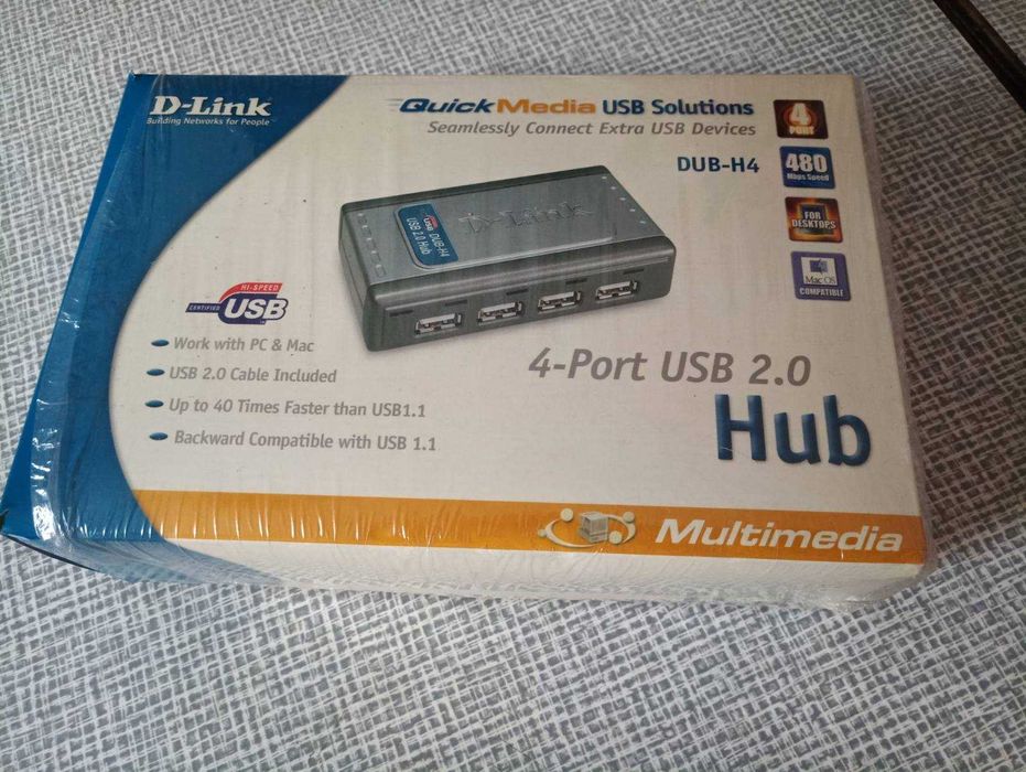 4-х портовый USB 2.0 концентратор DUB-H4/AEOL EOS