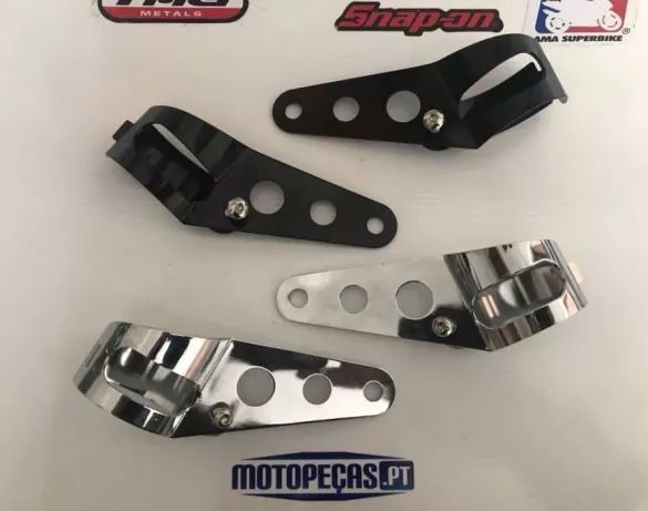 Suporte apoio farol universal para projectos cafe racer bobber
