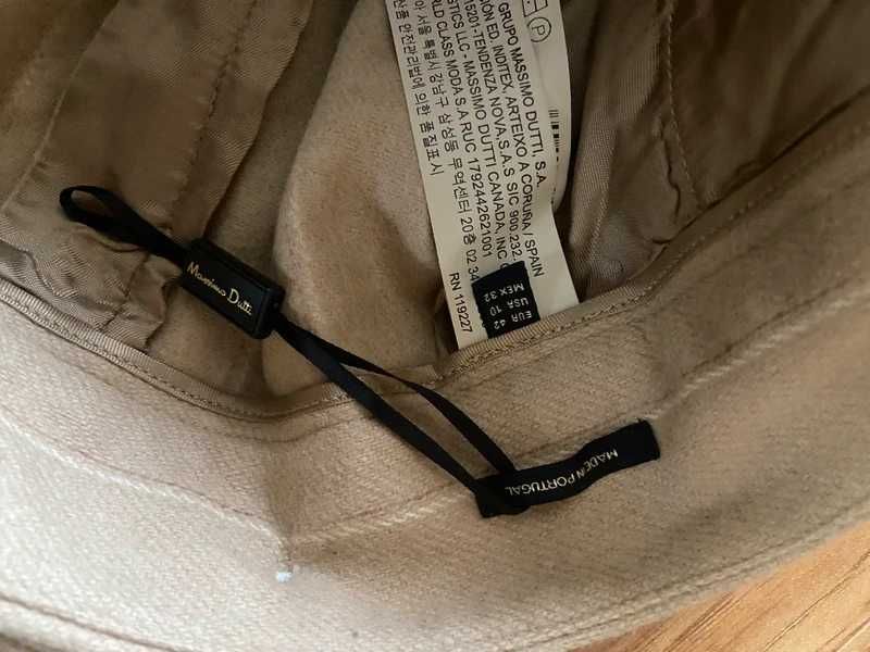 Spodnie proste 40 42 xl massimo dutti paski   7/8 cygaretki