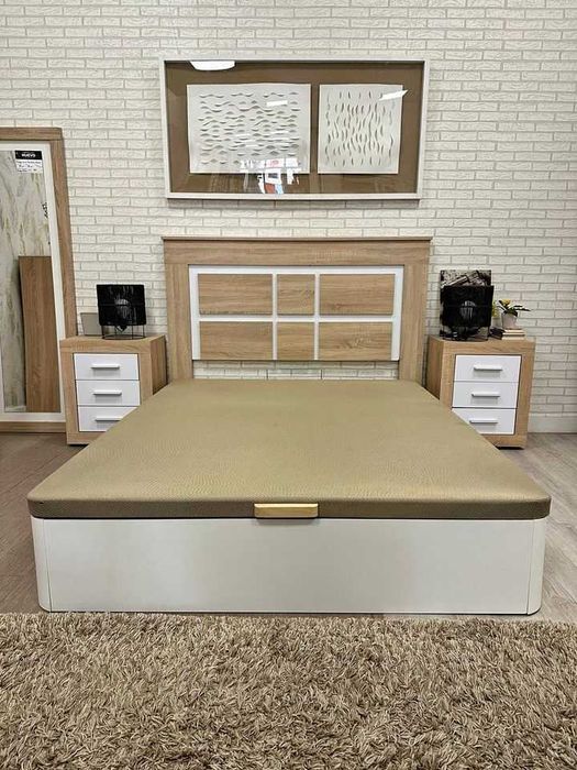 oferta cama com baú nova envio gratis