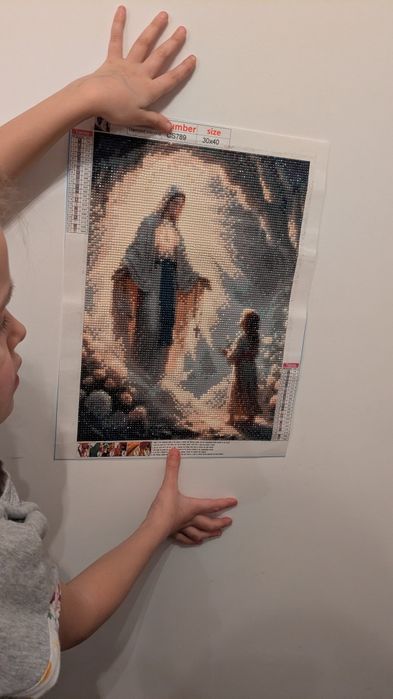 Gotowe obrazy diamentowe praca własnoręczna.