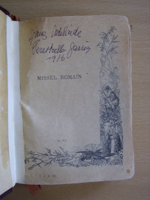 Raro - Missel Romain Edição de 1917