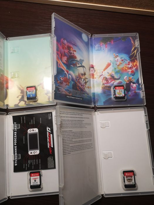 Gry Nintendo Switch Asterix, NFS, rabids party cena za sztukę