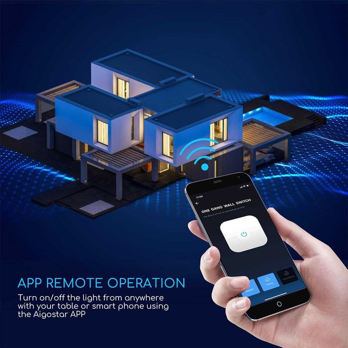 interruptores luz, automático, 2 posições, WiFi, novo