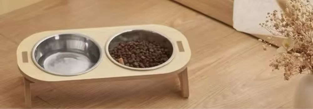 Suporte + Tijelas inox gato ou cão