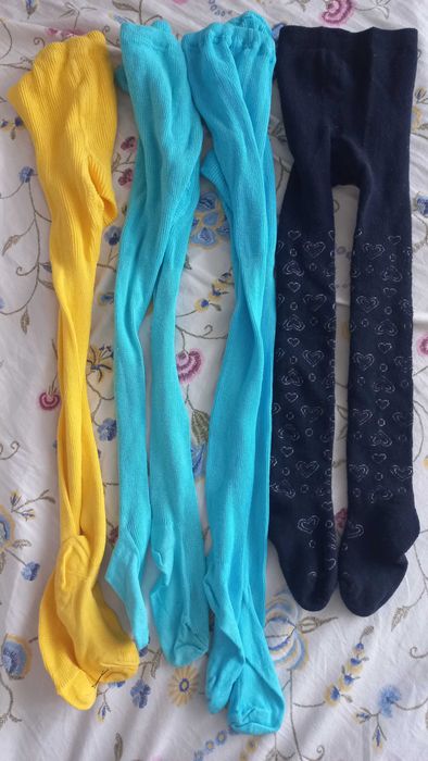 Яркие детские новые колготки хлопок