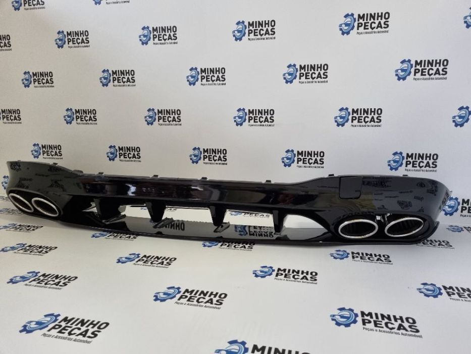 Difusor Traseiro Mercedes CLA (W118) Look CLA35 (Ponteiras Cromadas)